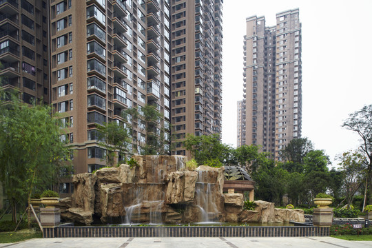 小區(qū)綠化假山景觀
