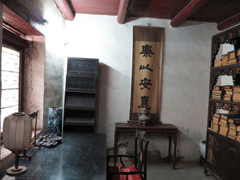 鞏縣康百萬莊園室內(nèi)擺設(shè)