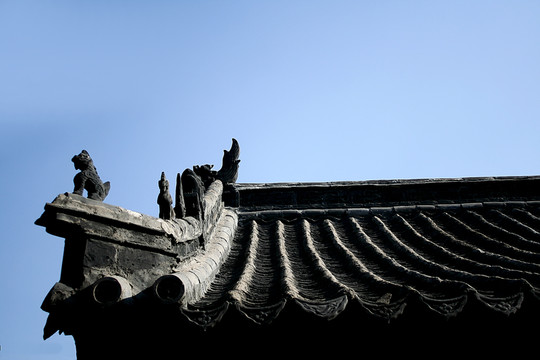 古建屋脊構(gòu)建