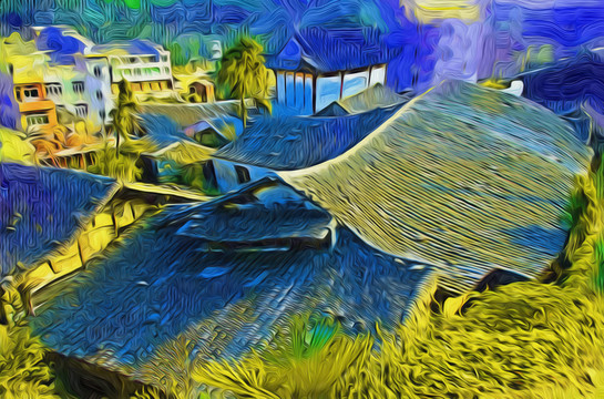 無(wú)框畫 油畫
