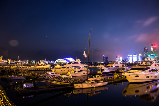 青島奧帆基地夜景