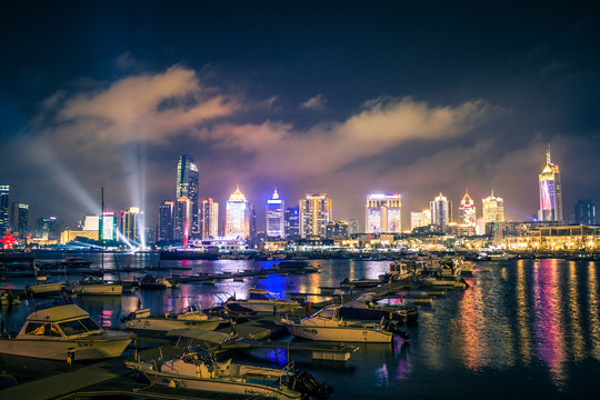 青島奧帆基地絢麗夜景
