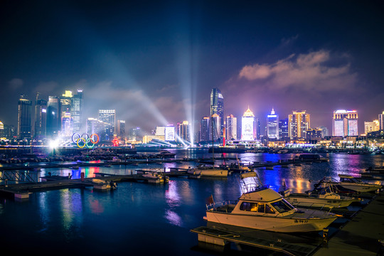 青島奧帆基地絢麗夜色