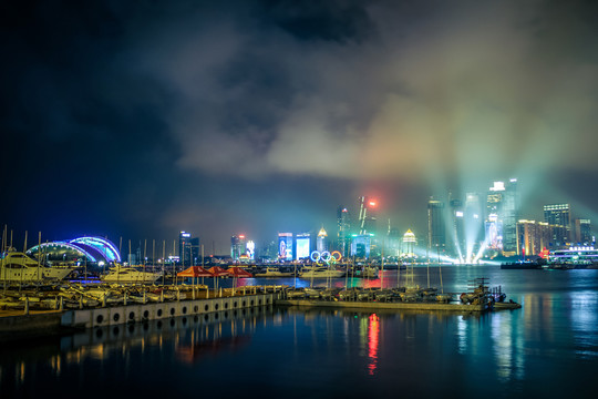 青島奧帆基地 大劇院夜景
