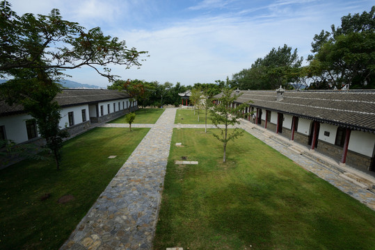 威海劉公島水師學堂的庭院