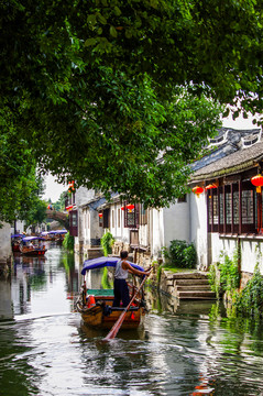 周莊古鎮(zhèn)游船