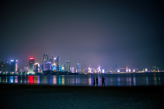 青島三浴夜景