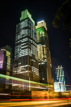 青島中心 絢麗夜景