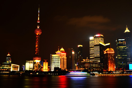 夜游黃浦江