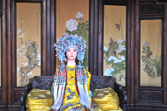 北京大觀園紅樓夢人物蠟像