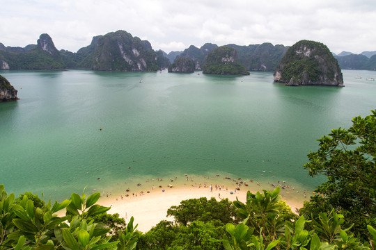 越南海上桂林 天堂島沙灘風(fēng)光