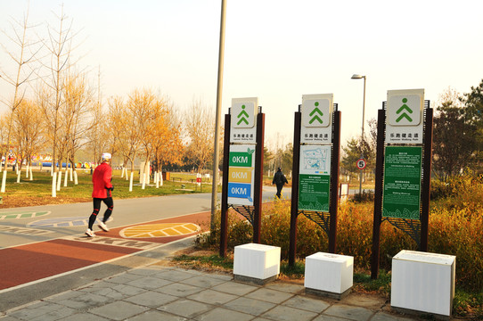 奧林匹克森林公園中的健身跑道