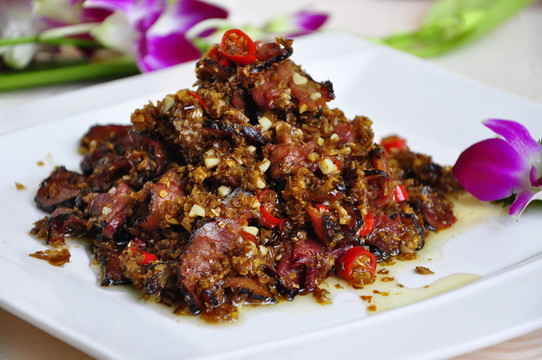 白椒炒臘牛肉