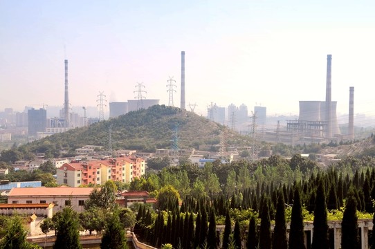 城市建筑 城市俯拍