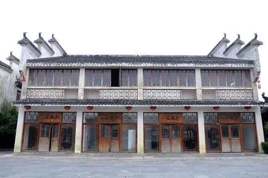 徽派建筑 門面店鋪