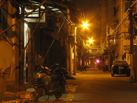 都城舊巷 胡同夜色