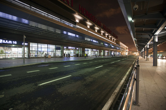 虹橋火車站 交通樞紐 夜景