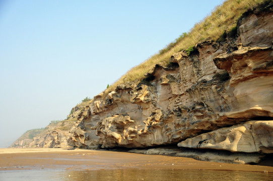 黃河磧口水蝕浮雕壁畫
