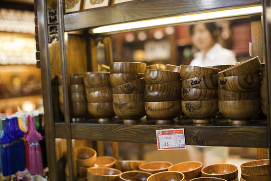 豫園老街商鋪 木器 民俗小商品