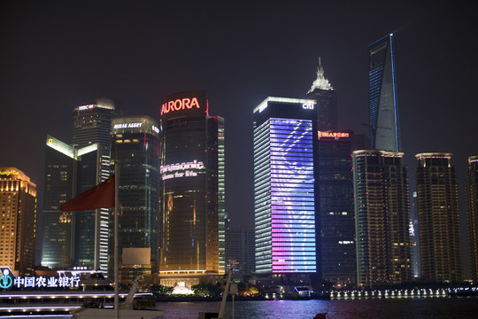 上海外灘夜景 建筑群