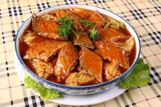 黃芽菜燒帶魚