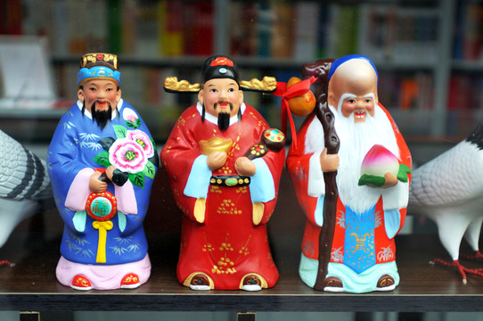 福祿壽泥人
