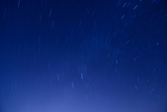 星軌 星空 夜空 藍色調 星星
