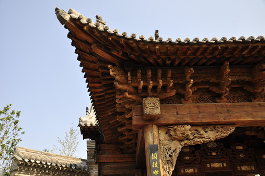 木雕屋檐