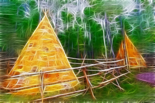 獵鄉(xiāng)印象 電腦畫