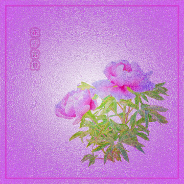 花開富貴裝飾畫