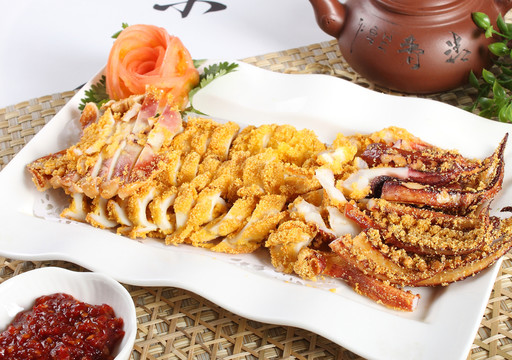 玉米蒜香魷魚(yú)