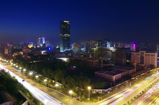 石家莊中心城區(qū)璀璨夜