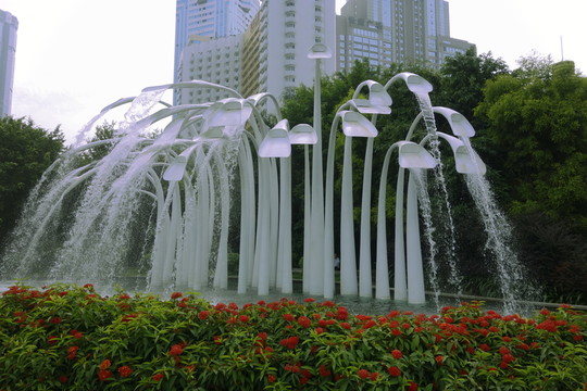 噴泉 深圳建筑