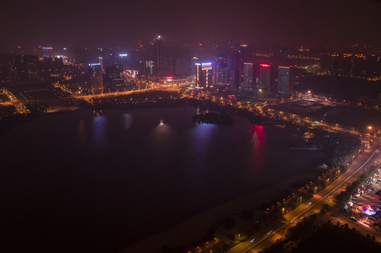 合肥政務(wù)區(qū)夜景