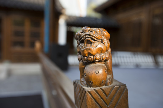 江寧織造博物館 展廳 木雕
