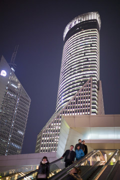 上海 陸家嘴 夜景 金茂大廈