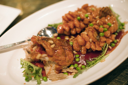 松鼠鱖魚 紅燒魚 烹飪 美食