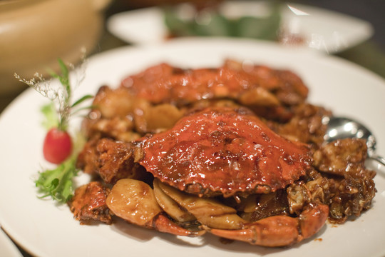 螃蟹 毛蟹 烹饪 美食 餐饮
