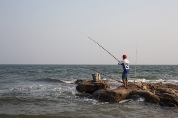 海上垂釣