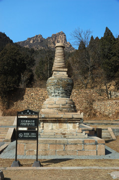 北京昌平銀山塔林元代佛塔
