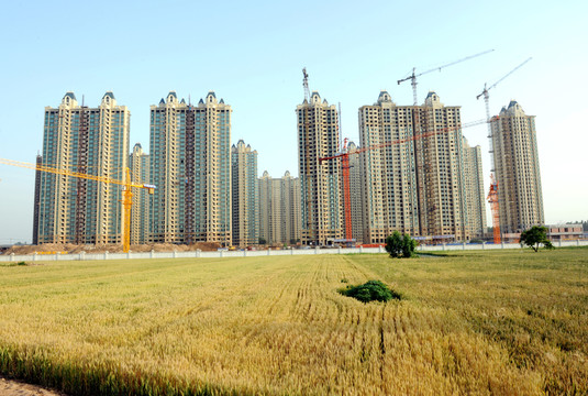 城市高層樓房建筑工地
