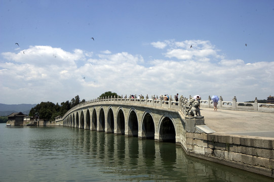 北京頤和園十七孔橋