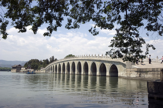 北京頤和園十七孔橋