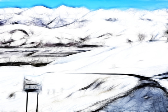 裝飾畫   山