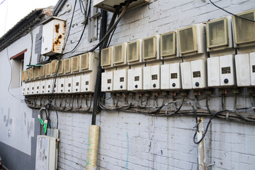 胡同里的電表