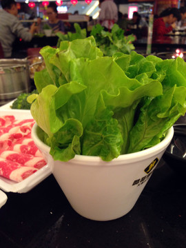涮羊肉 蔬菜 羊肉卷 傳統(tǒng)小吃