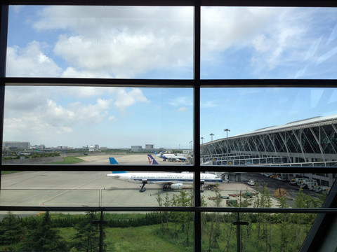 停機(jī)坪 機(jī)場 飛機(jī)