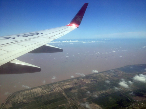 航拍 天空 地形地貌 山川河流