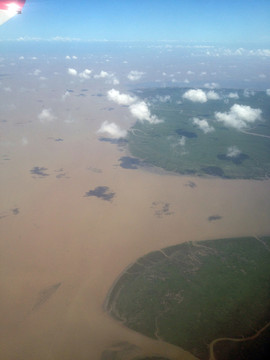 航拍 天空 地形地貌 山川河流