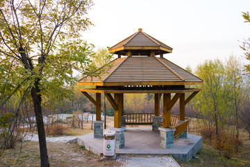 公園六角涼亭